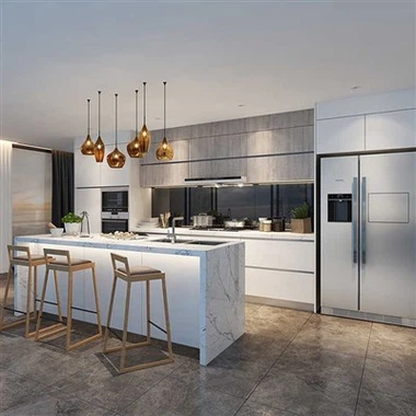 Valkoinen luksusklassinen tyylinen massiivipuinen kaapin sarja